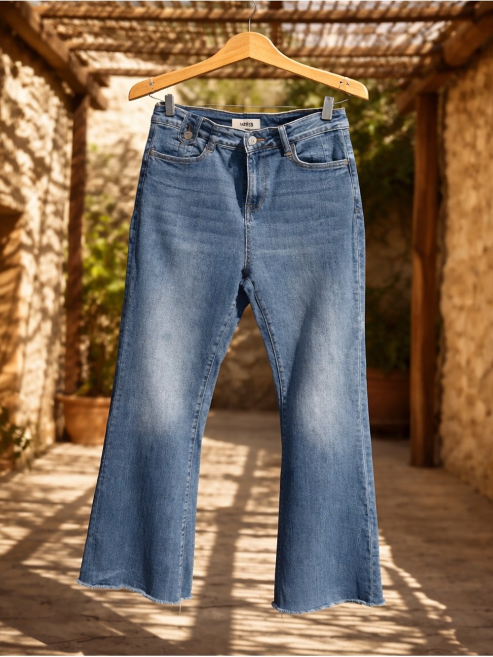 Mica Women's Blue Flare Jeans by